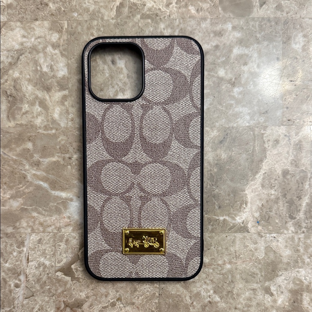 Luxury Signature Light Brown and Tan IPhone 13 Pro Max Phone Case